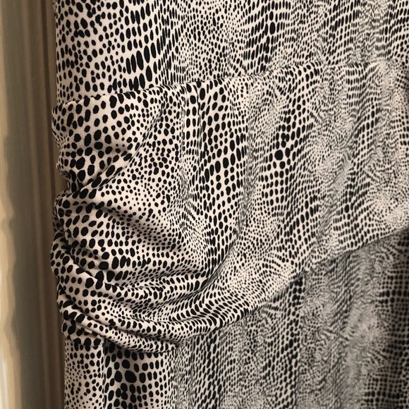 Vince Camuto size XL black & white print maxi dress sleeveless blouson … - Picture 6 of 7